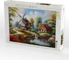 CALVENDO Puzzle Windmühle am Bach | 1000 Teile Lege-Größe Produktbild-Vorschau 2