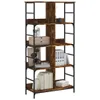 vidaXL Bücherregal Räuchereiche 78,5x33x153 cm Produktbild-Vorschau 3
