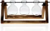 Pflanzenvasen, Terrarium-Stecklinge – Holzhalter mit Glas – Produktbild-Vorschau 7