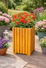 FKL Blumenkasten Holz 25x25x40cm – Pflanzkübel Balkon Produktbild-Vorschau 3