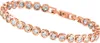 Crystal blue Tennisarmband rose funkelnde Zirkonia Länge 17 Produktbild-Vorschau 3