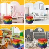 COSTWAY set di 6 cuscini per sedia per bambini con Anteprima dell’immagine prodotto 3