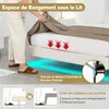 DEWINNER Lit 140x190 avec Sommier | Cadre Flottant | Lit Voir les images du produit 5