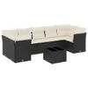 The Living Store 8-tlg. Garten-Sofagarnitur mit Kissen Produktbild-Vorschau 3