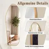 Koonmi Ganzkörperspiegel 170 x 60 cm Gold, unregelmäßige Produktbild-Vorschau 4