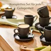 Espressotassen Schwarz Matt 6er Set Produktbild-Vorschau 7