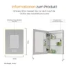 Diagrams and text providing product information and dimensions. Podgląd zdjęcia produktu