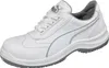 A white Puma safety shoe is shown against a white background. Produktbild-Vorschau