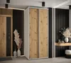 Šatní skříň YVONA 1 - 110/60 cm, bílá / dub artisan / Náhled obrázku produktu 1