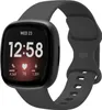 Strap-it Fitbit Sense Silikon Armband Classic (Schwarz) - Produktbild-Vorschau 1