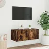 vidaXL TV-Wandschrank mit LED-Leuchten Räuchereiche Produktbild-Vorschau 4