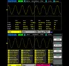 A digital oscilloscope displaying waveforms and measurement data. Podgląd zdjęcia produktu