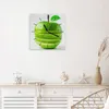 Wanduhr aus Glas mit Motiv Geschnittener Apfel- 30 x 30 cm Produktbild-Vorschau 3