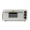 A front view of a stainless steel pizza oven on a white background. Produktbild-Vorschau