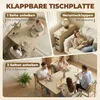 HOMCOM Eettafel, inklapbaar, keukentafel met lade, 2 Productafbeelding-voorbeeld 4