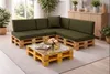 Setgarden Large Palettenkissen 8er Set Outdoor 120x60x10cm Produktbild-Vorschau 3