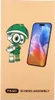 A product box with a cartoon character and a smartphone screen. Produktbild-Vorschau