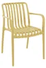 HOMLA VALORO Gartenstuhl senf 56x57x81 cm Produktbild-Vorschau 1