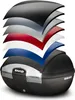A product shot showing different color options for a motorcycle top case. Podgląd zdjęcia produktu