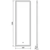 Mexen Coro podsvícené koupelnové zrcadlo 50 x 150 cm, LED Náhled obrázku produktu 6