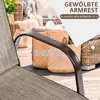 COSTWAY 2er Set Gartenstühle mit Armlehnen, Terrassenstühle Produktbild-Vorschau 5