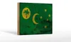 Holzschild Flagge Kokosinseln 18x12cm Cocos Islands Rost Produktbild-Vorschau 1