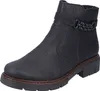A black leather winter boot with a chain detail. Produktbild-Vorschau