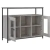 A sideboard with open doors and shelves, presented against a white background. Produktbild-Vorschau