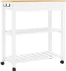 vidaXL Küchenwagen MONZA 84x40x88,5 cm Massivholz Kiefer Produktbild-Vorschau 7