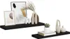 vidaXL Závěsné police 2 ks černé 80x23,5x3,8 cm MDF Náhled obrázku produktu 5