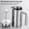 1000ml French Press Kaffeemaschine Edelstahl doppelwandig Produktbild-Vorschau 3