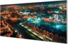 Glasbilder 100x50 Wandkunst Danzig Fluss Nacht-Panorama Produktbild-Vorschau 1