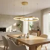 XUDO LED Pendelleuchte 2-Ring 36W Gold, Dimmbar per Produktbild-Vorschau 2