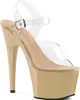 ADORE-708 Damen Sandale von Pleaser, Transparent Beige , EU Produktbild-Vorschau 1