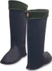 A pair of black work boots with green trim. Produktbild-Vorschau