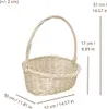 Creative Home Proutěný koš oválný se šikmým uchem | 37 x 30 Náhled obrázku produktu 3