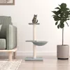 vidaXL Kratzbaum mit Sisal-Kratzsäulen Hellgrau 72 cm Produktbild-Vorschau 2