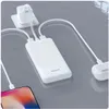 DUDAO Dudao K10Pro powerbank 20000mAh 10 Watt Hvid Anteprima dell’immagine prodotto 6