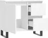 A white cabinet with open doors and drawers, set against a white background. Produktbild-Vorschau