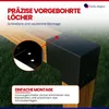 GeZu Impex Pfostenecke 2 Balken L-Form 121 x 121 mm Schwarz Produktbild-Vorschau 5
