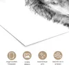 MuchoWow® Poster Tierprofil Wolf in schwarz und weiß 160x80 Produktbild-Vorschau 2