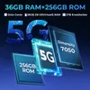 Marketing image for a smartphone highlighting its RAM, ROM, and 5G capabilities. Produktbild-Vorschau