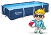 Piscina da giardino con telaio 400 x 211 x 81 cm 15-in-1 Anteprima dell’immagine prodotto 12