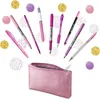 BIC Schreibset "PINK & PURPLE" mit Schlamper-Etui 10-teilig Produktbild-Vorschau 1