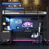 okwish Hochbett 90×200 mit Schreibtisch, Jugendbett mit Produktbild-Vorschau 3