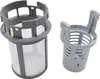 Two dishwasher filter components are shown against a white background. Voir les images du produit