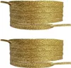 Flache Glitzerschnürsenkel in Gold - Länge: 120 cm Produktbild-Vorschau