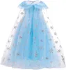 Abito da principessa con mantello per bambine, blu, 7-8 Anteprima dell’immagine prodotto 2