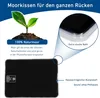 A product image with text overlays and close-up details of a moor cushion. Produktbild-Vorschau