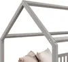 Hausbett NINA aus massiver Kiefer, schönes Montessori Bett Produktbild-Vorschau 3
